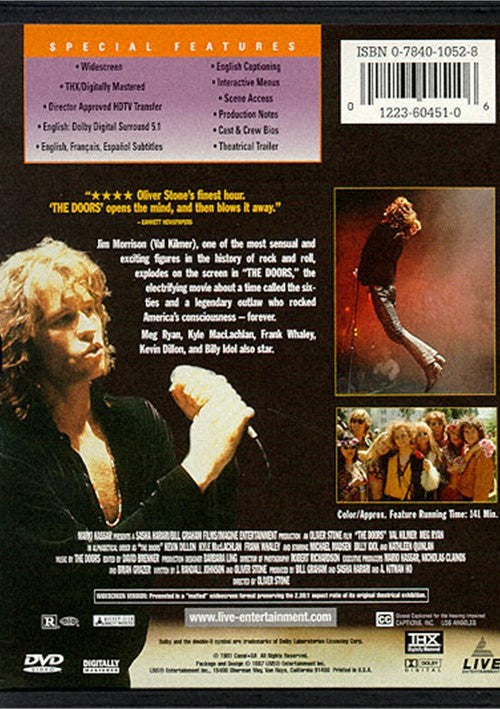 The Doors (1991) - Val Kilmer  THX DVD Discount