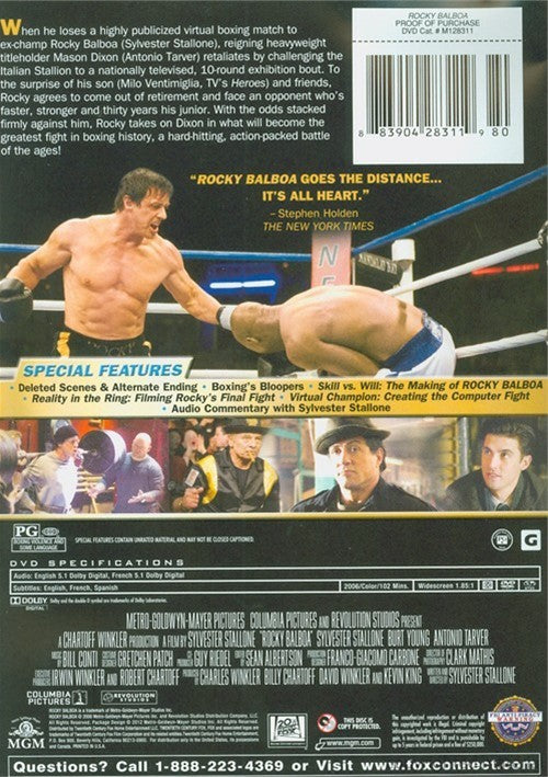 Rocky Balboa (2006) - Sylvester Stallone  DVD For Sale