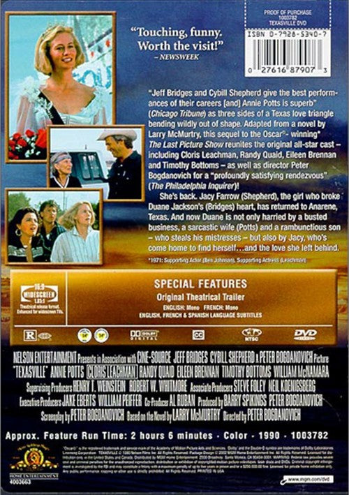 Texasville (1990) - Cybill Shepherd  DVD Discount