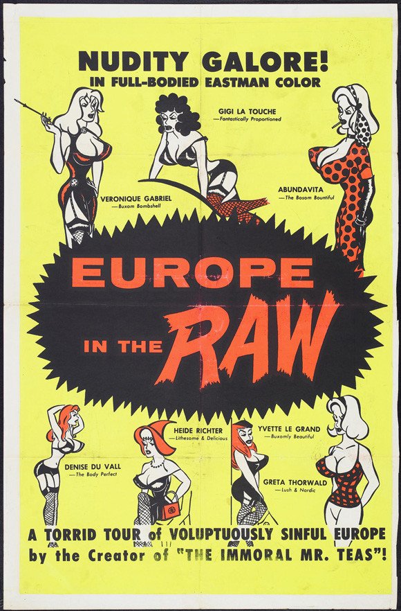 Europe In The Raw (1963) - Veronique Gabriel  DVD For Sale