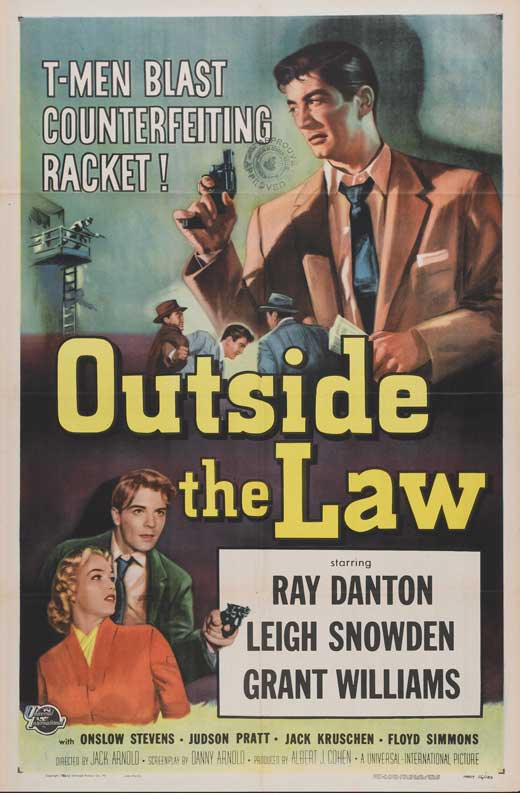 Outside The Law (1956) - Ray Danton  Colorized Version  DVD on Sale