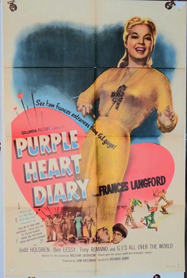 Purple Heart Diary (1951) - Frances Langford  DVD For Sale