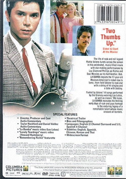 La Bamba (1987) - Lou Diamond Phillips  DVD Sale