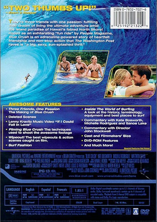 Blue Crush (2002) - Kate Bosworth  DVD For Cheap