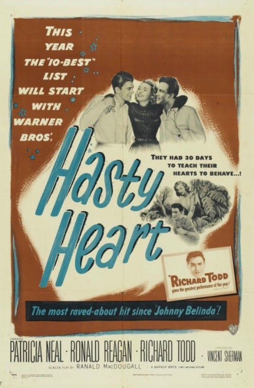 Hasty Heart (1949) - Ronald Reagan  DVD Online now