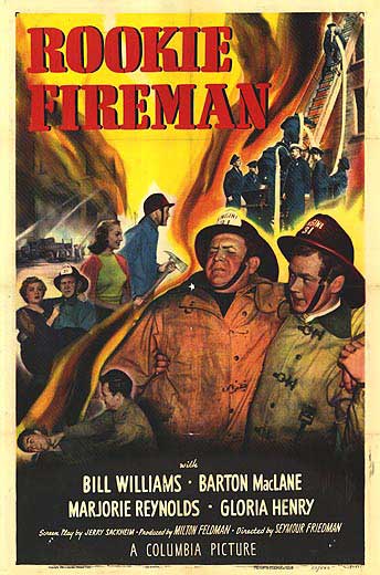 Rookie Fireman (1950) - Bill Williams  DVD For Discount